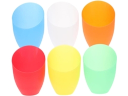 Conjunto De 6 Peças De Cúpulas De Abajur Multicoloridas Com Design Elegante.
