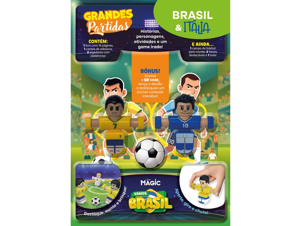 Livro Futebol Brasil X Itália de Magic Kids (Português do Brasil)