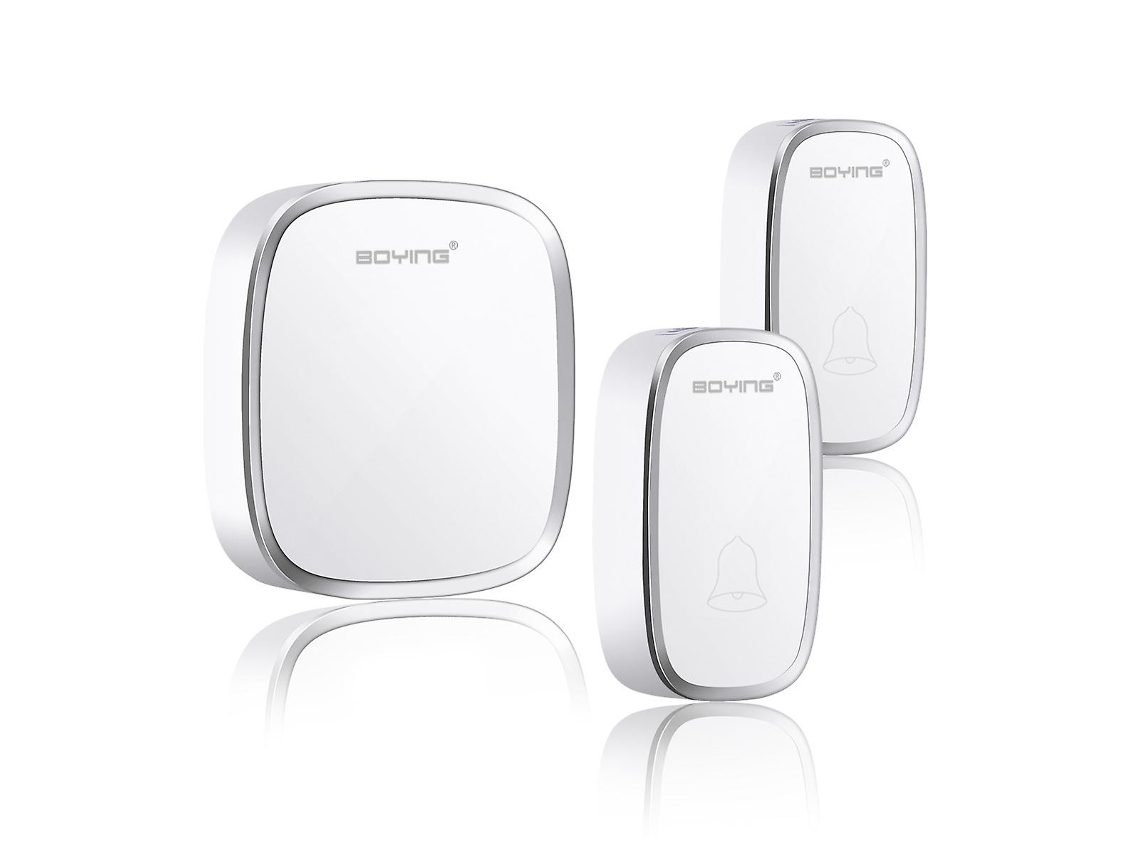 Campainha Sem Fio À Prova Dágua Com Tomada De Parede, Kit De Campainha Sem Fio Ideal Para Relógio De Entrada De Porta Plug In Slowmoose
