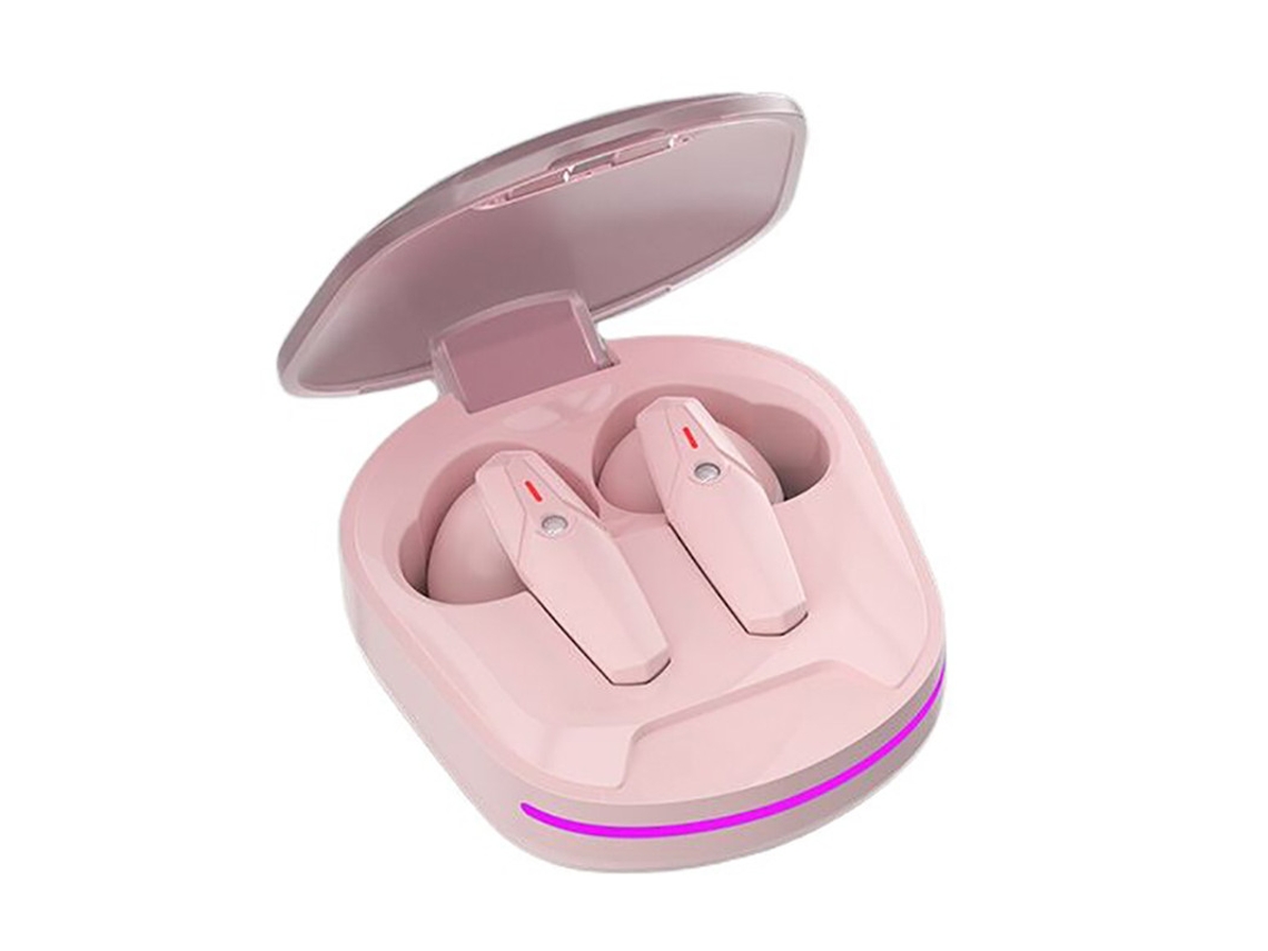 Auriculares Sem Fio Integrada Yizhood Bluetooth Com Cancelamento De Ruído Rosa