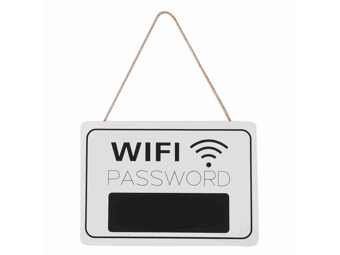 Letreiro de Senha Wi fi de Parede Retrô Pendurado para Cafés e Livrarias | S/MARCA