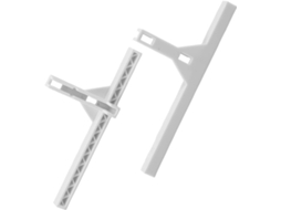 Pretyzoom 2 Peças Base De Plástico Tipo T Para Grade, Suporte De Parede E Mesa, Pés Para Painéis De Grade Arame Com