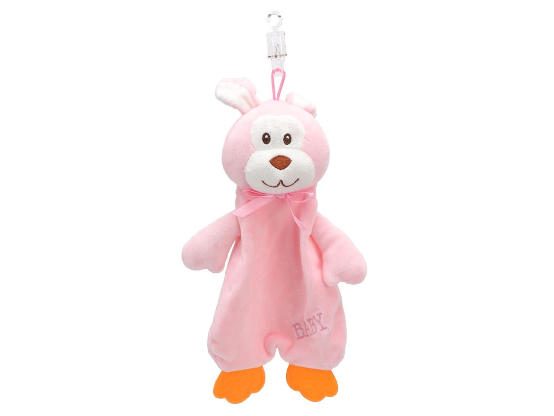 Mali toalha de Segurança para Bebê Macia Cute Cores Brilhantes Coelha Rosa Multifuncional