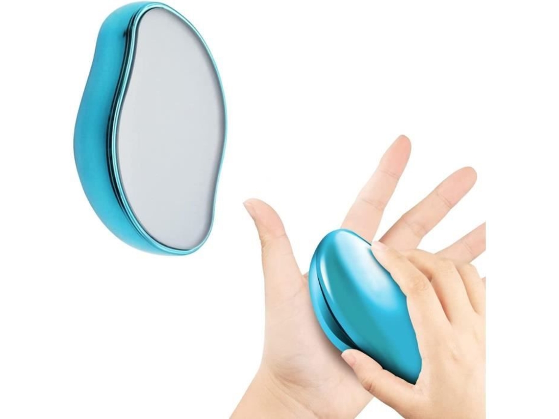 Rubby Nano Depilador Sem Barba, Dor E Corte Borracha Para Mulher Com Efeito Esfoliante Pele Lisa Sem Parar Depilador Cristal Azul