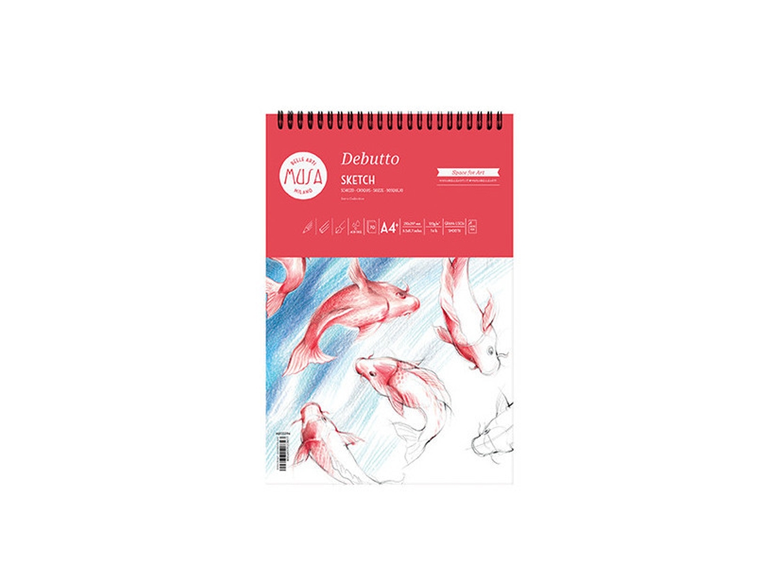 Bloco de folhas de papel de belas artes CWR Debutto 70 folhas
