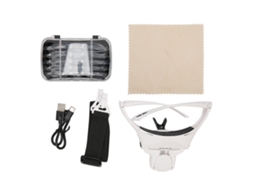 Lupa De Cabeza 1-3.5x Con 4 Luces Led Y 5 Lentes Para Uso Libre De Manos Familiar