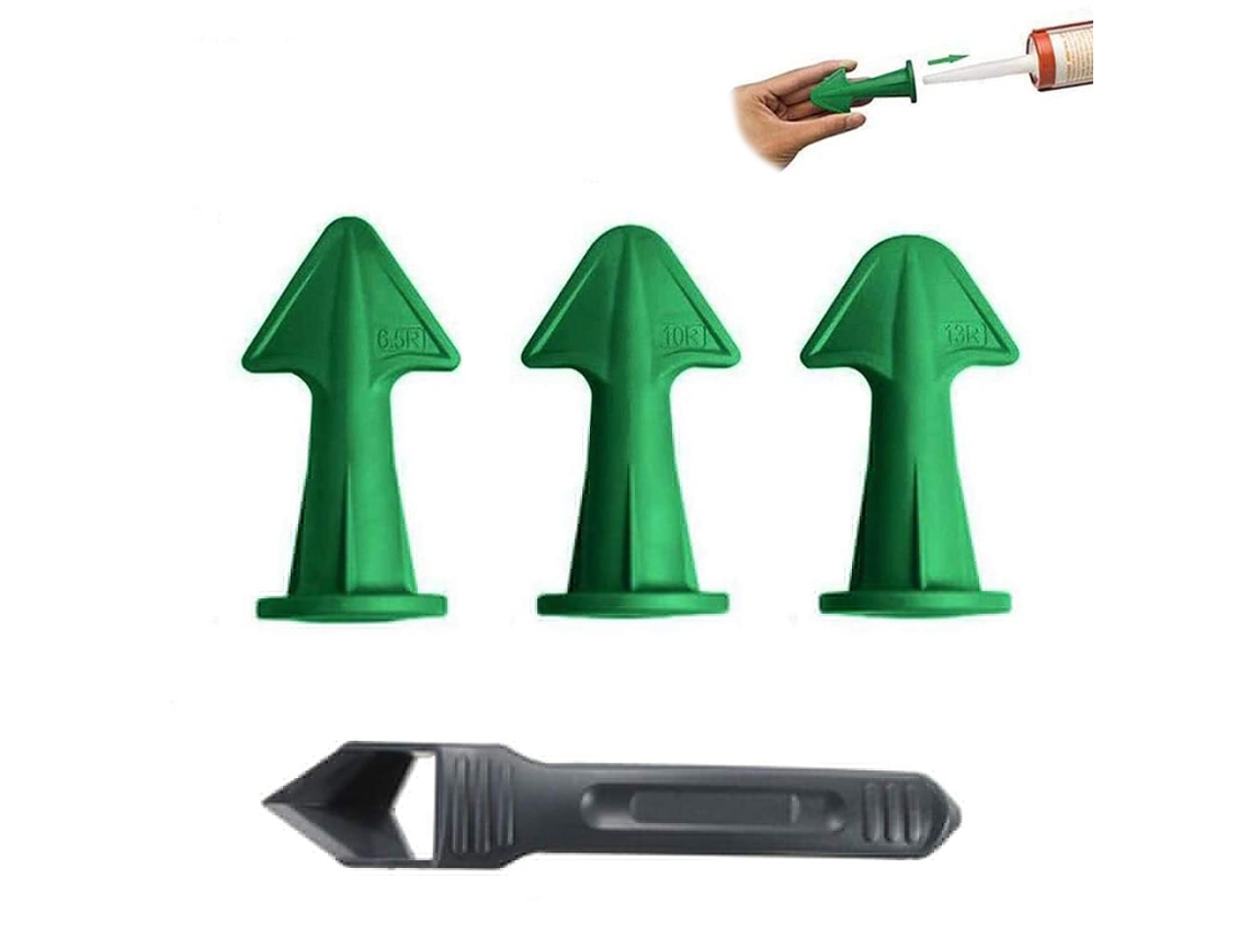 Conjunto de 4 ferramentas de vedação S/MARCA com bico e espátula