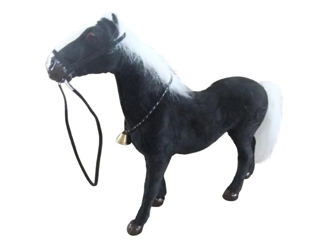 Lurelia Estátua De Cavalo De Imitação Fofa, Modelo, Decoração Temática, 33x30cm, Cor Preto, Para Casa E Festas