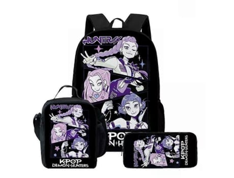 Mochila Kpop Demon Hunters, bolsa de ombro, lancheira, estojo escolar, GKS Miraflow