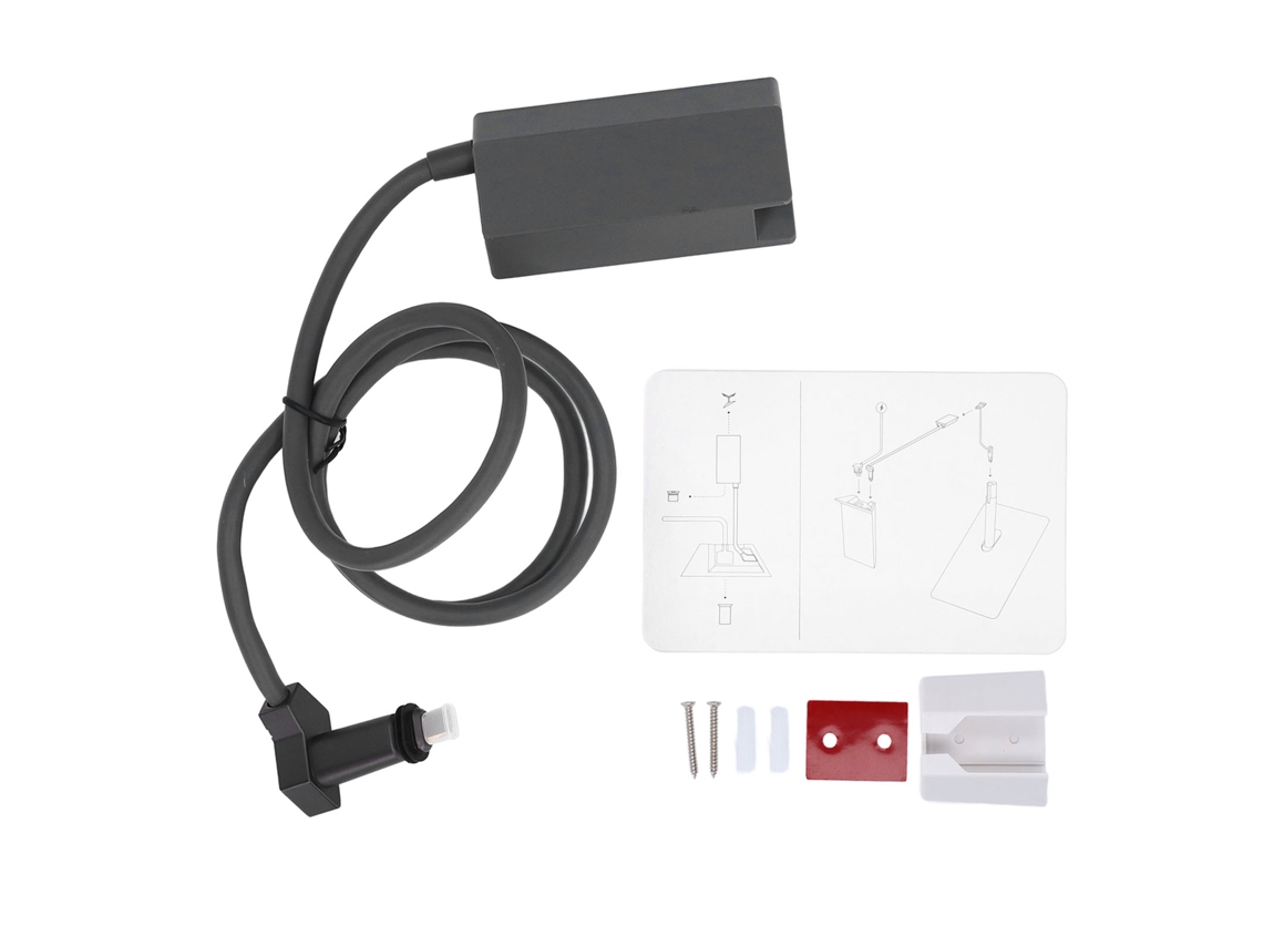 MARCA Relógio eletrônico digital led com alarme, data, dia da semana e temperatura, branco, para sala, escritório ou quarto