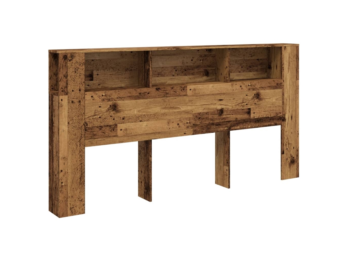 Conjunto 1 Armário De Cabeceira Vidaxl Marrom Derivados De Madeira (200 X 18.5 X 102.5 Cm)