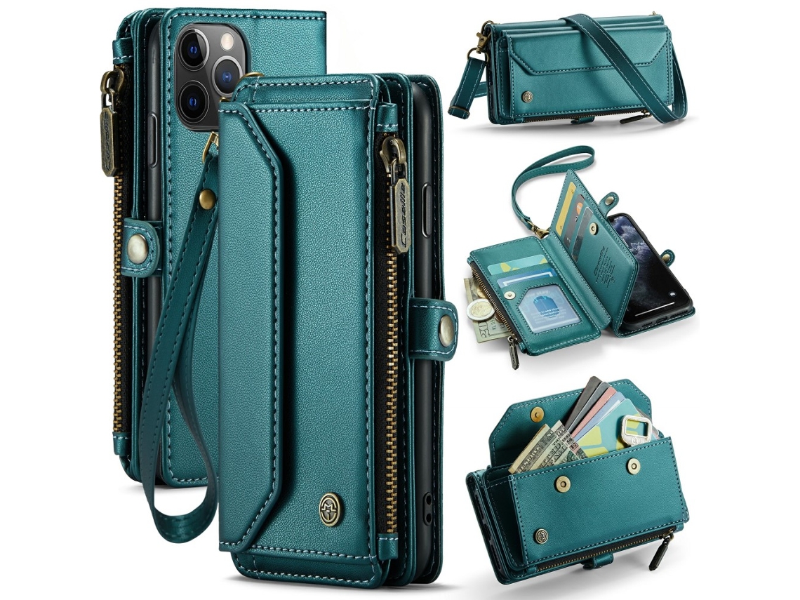 Capa Para Iphone 11 Pro Caseme Pele Sintética Verde