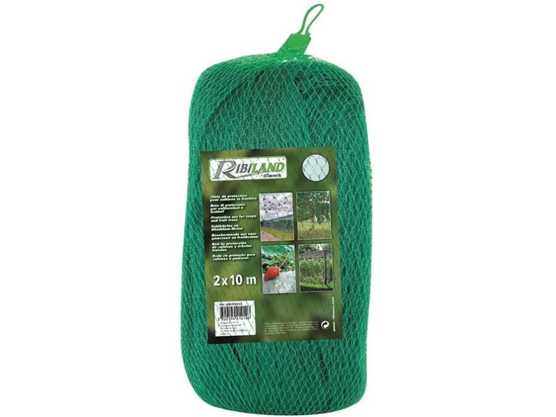Rede De Proteção De Plantações Ribiland 2x10m Polietileno De Alta Densidade Com Tratamento Anti Uv Malha 18mm