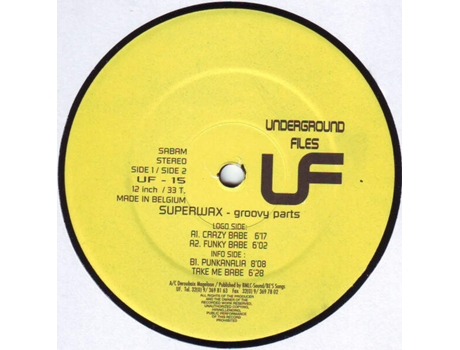 Vinil Groovy Parts Underground Files