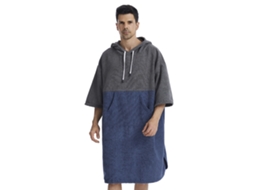 Toalha De Banho De Secagem Rápida Robe De Mudança Capuz Microfibra Para Surf Natação Praia Unissex