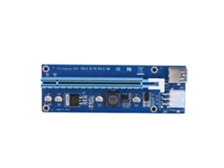 Cabo Adaptador De Placa De Vídeo (pci-e 1x Para 16x Fonte De Alimentação 6pin)