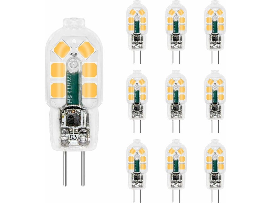 Lâmpada Led, Base G4, 2w, 10w, 12v, 4000k, 200lm, Intensidade Regulável, Para Uso Residencial, Comercial Ou Substituição De Fontes Convencionais