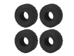 Laxiscreed Pneus De Borracha Macios Para Axial Scx24 1/24, Alta Aderência E Durabilidade