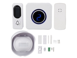 Campainha sem Fio Tuya Smart (com ajuste de volume em 4 níveis e adaptação inteligente de Wi-Fi de 2,4 GHz)