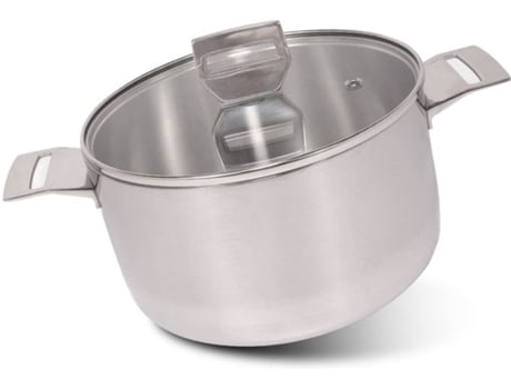 Caçarola 3-Ply com Tampa de Vidro MASTER SWISS (20cm)