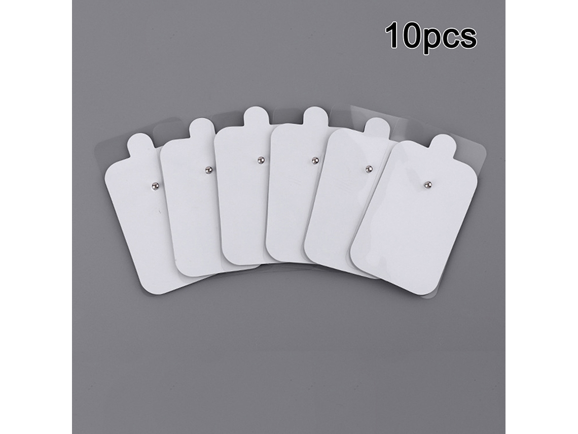 10/20 Peças Massageador Elétrico Para Terapia Corporal 4x6cm Tens Stylus Eletrodo Pads Não Tecido Autoadesivo Pasta De Gel Electro Stick Slowmoose