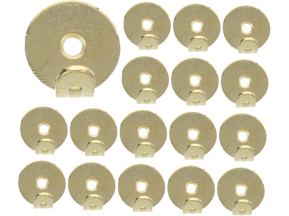 Conjunto De 20 Ganchos Parede Redondos Dourados Reforçados Para Pendurar Quadros E Porta Retratos Multifuncionais Com