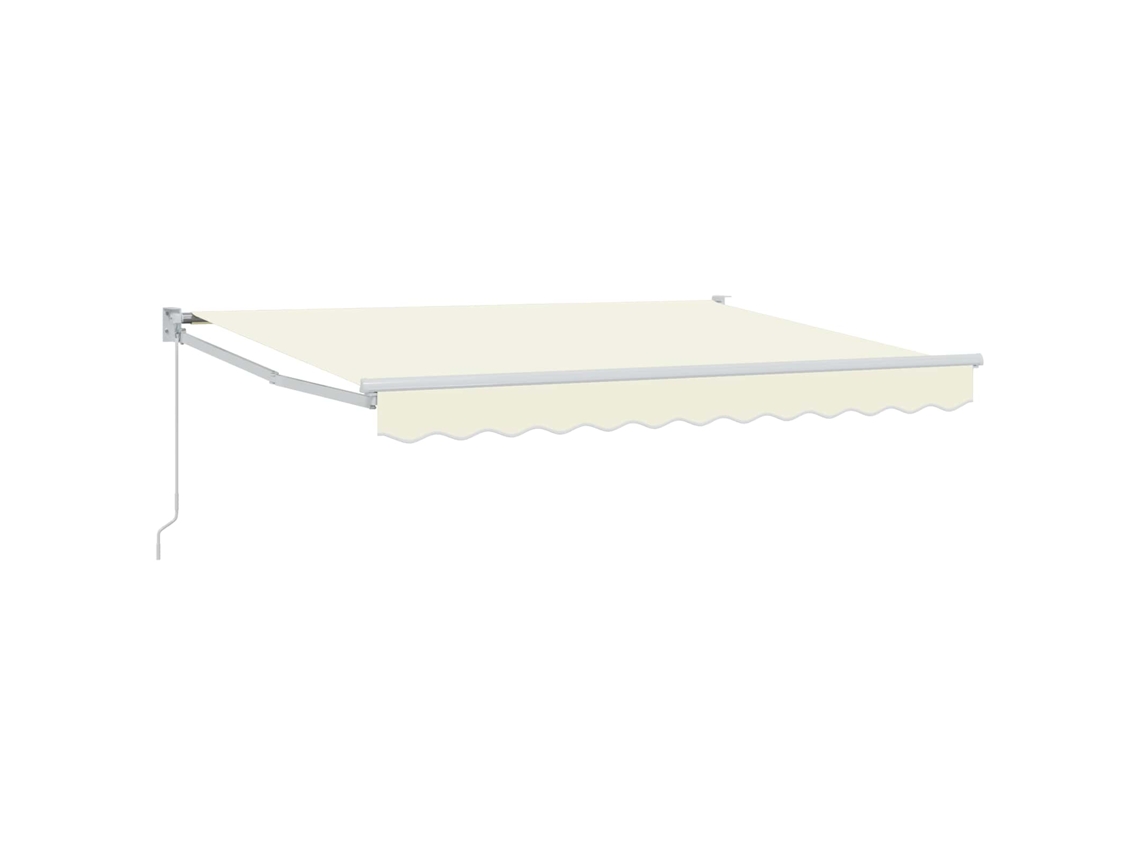 Conjunto 1 Toldo Externo Vidaxl Creme Poliéster (3 X 2 M)