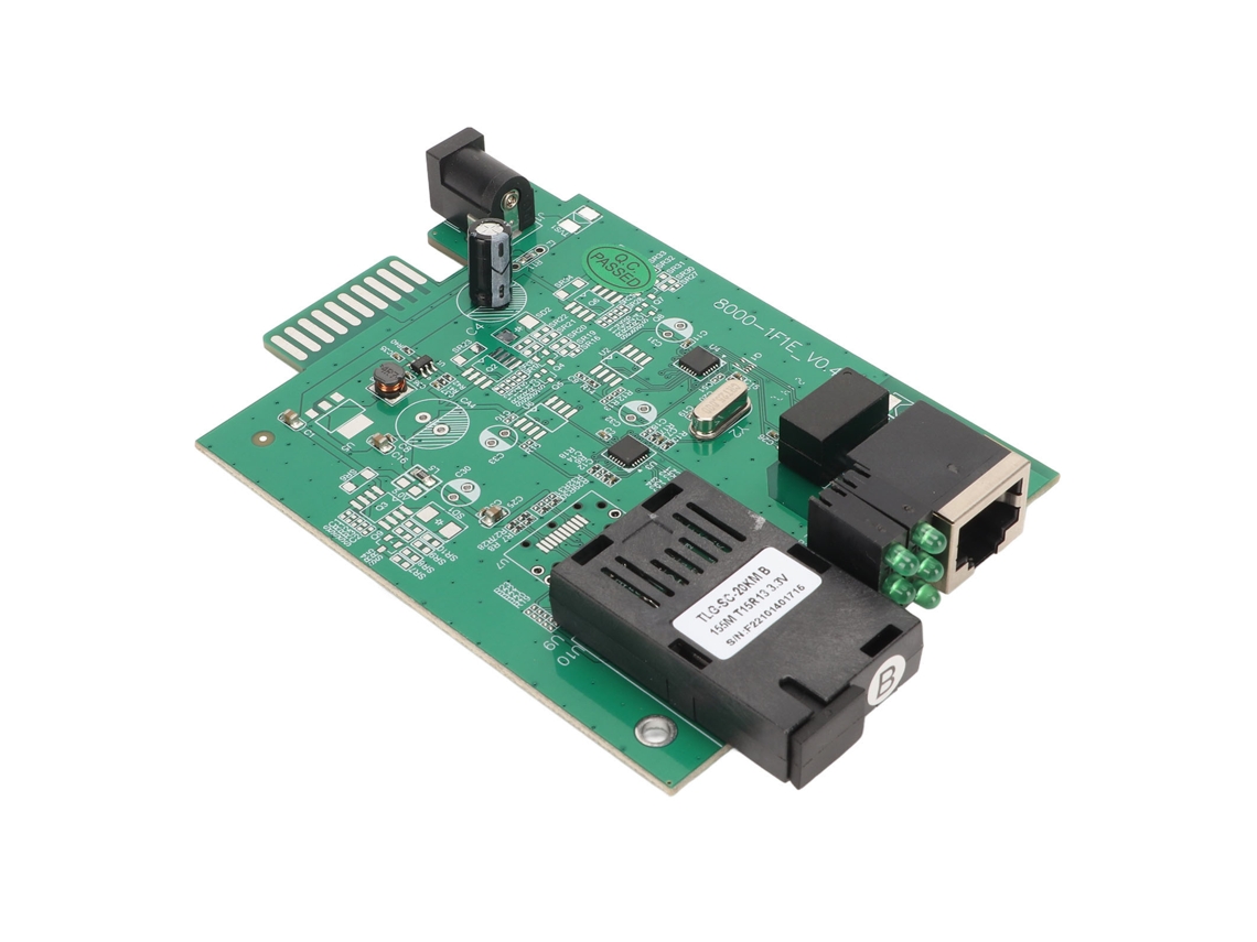 Transceptor fibra SC 100Mbps, único modo, conversor fibra para Ethernet | S/MARCA