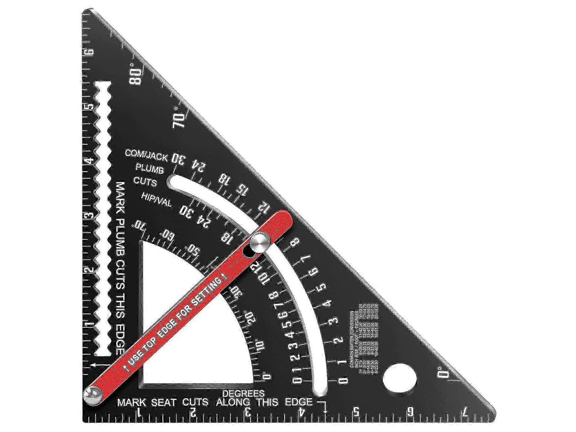 Em 1 Rafter Square, Ajustável Carpenter Square Tool Inovadora Rafter Tool