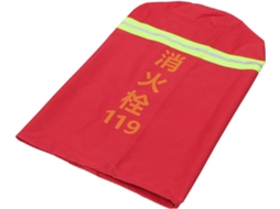 Proteção De Inverno Para Hidrantes, Efeito De Tecido Composto Vermelho