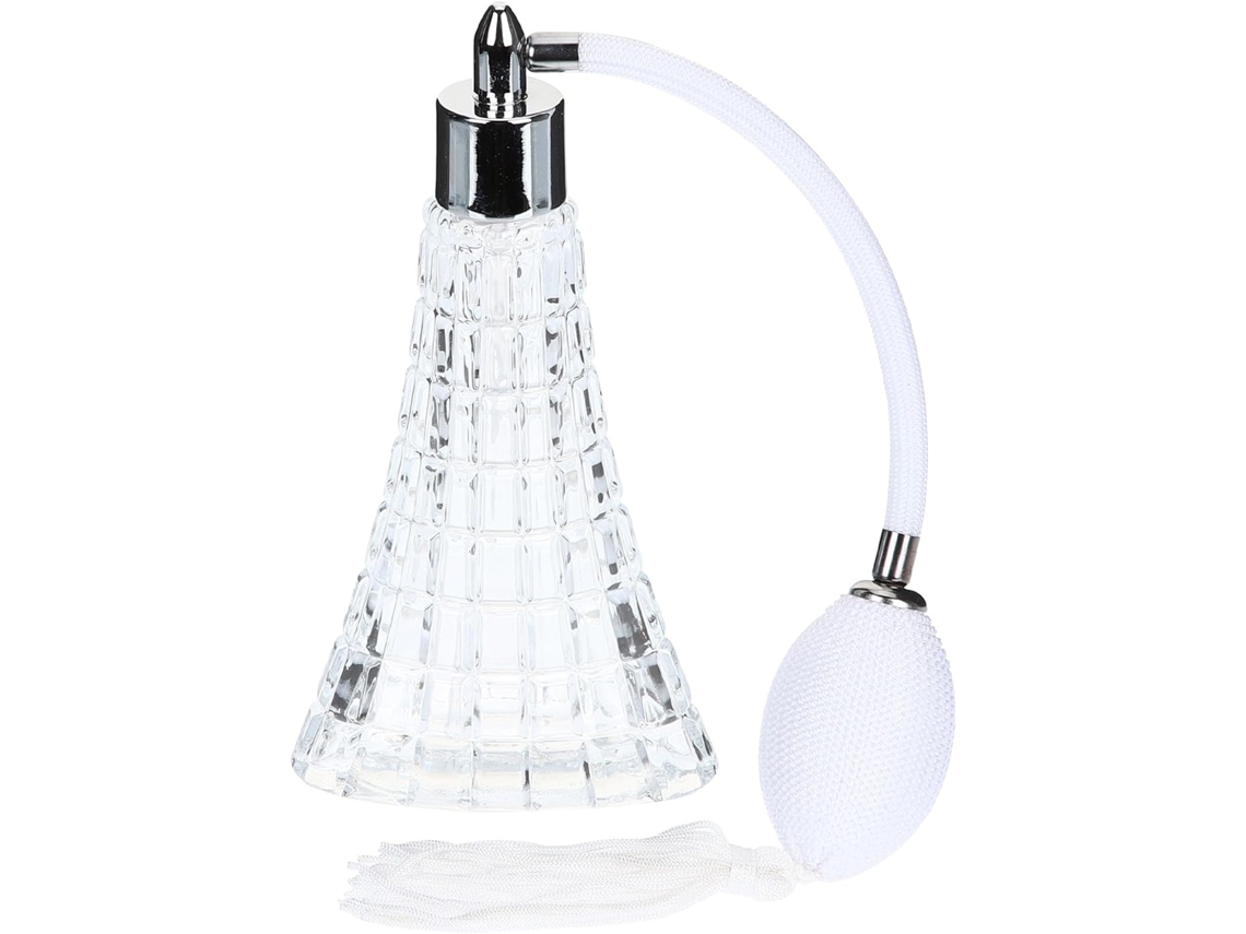 Frasco De Perfume Em Cristal De 70ml Com Bomba De Spray.
