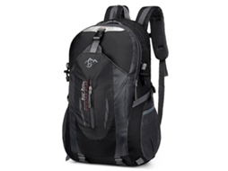 Mochila De Caminhada 40l Impermeável E Leve Para Trilhas, Trekking E Viagens, Preta, Para Homens