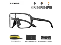 (modelo 1 Com Mudança De Cor) Óculos De Ciclismo Unissex Com Mudança De Cor, Estojo E Proteção Uv400.