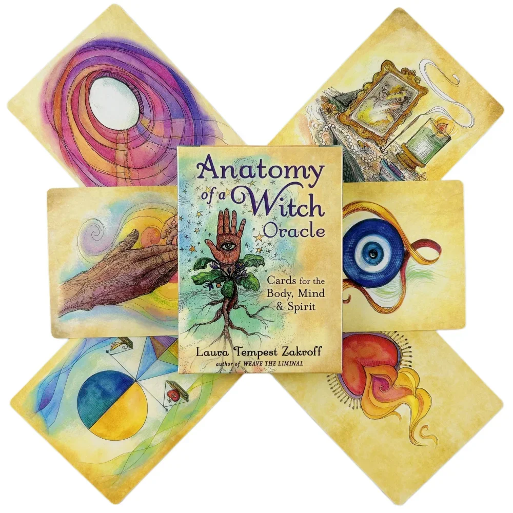 Conjunto De 48 Cartas Oráculo "a Anatomia Da Bruxa" (versão Em Inglês) - Jogo De Tarô