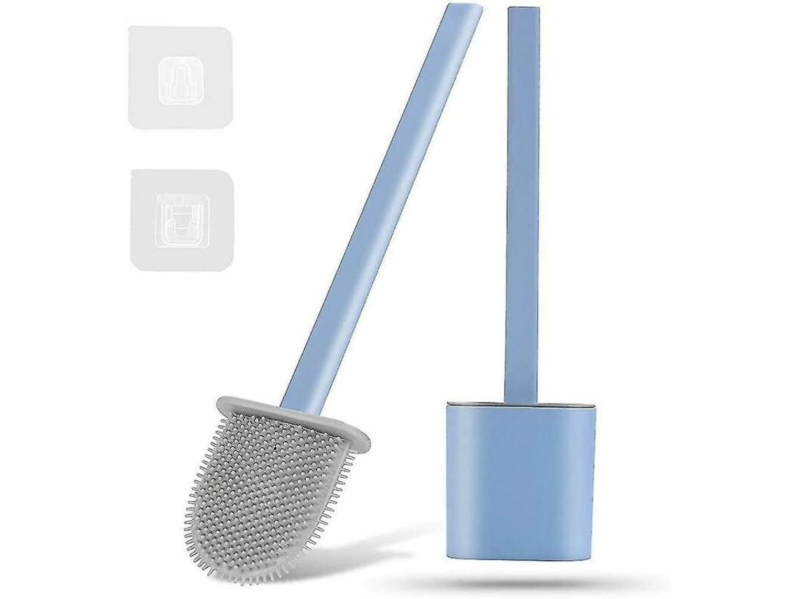 Escova Sanitária de Silicone com Suporte de Parede para Pendurar Escovas Sanitárias AQUAFORGE