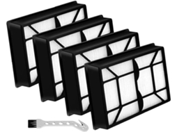 Conjunto De 4 Filtros Hepa Laváveis Em Pp+ptfe Para Aspiradores