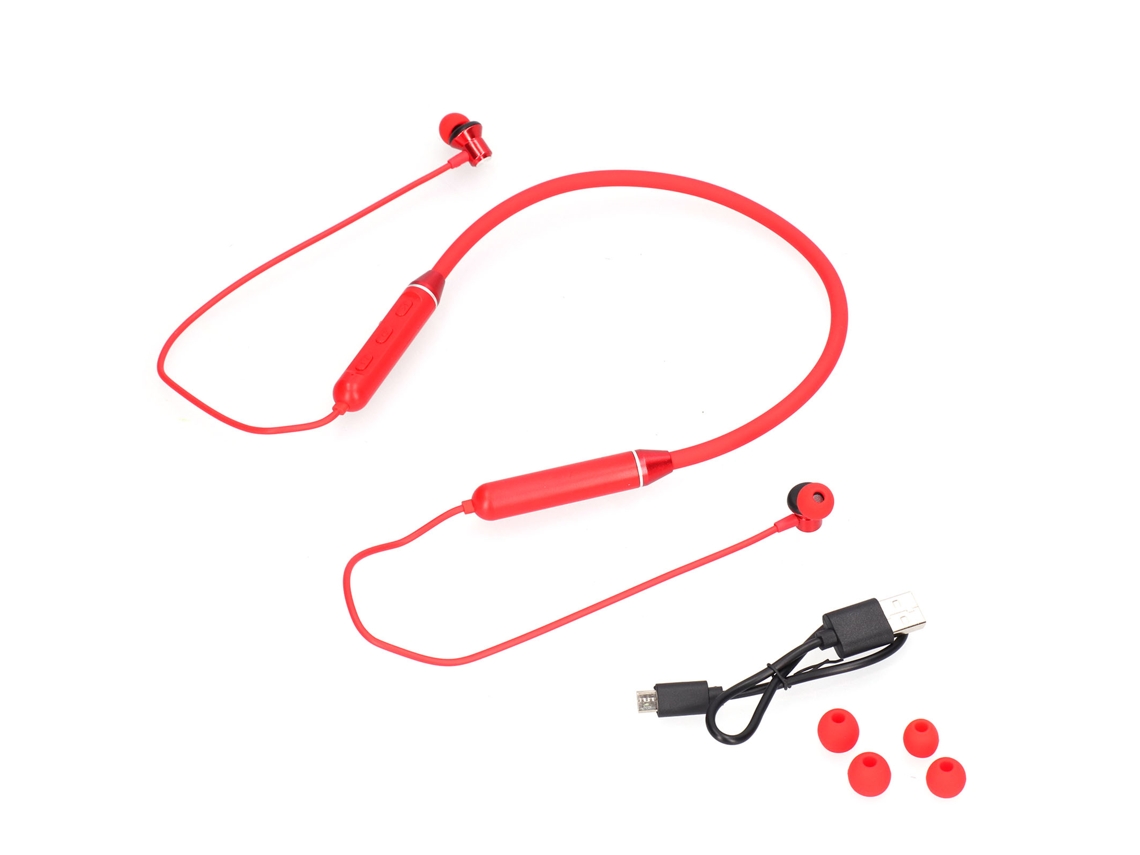 Auriculares Bluetooth 5.1 de diadema con cancelación de ruido para deportes, rojo | S/MARCA