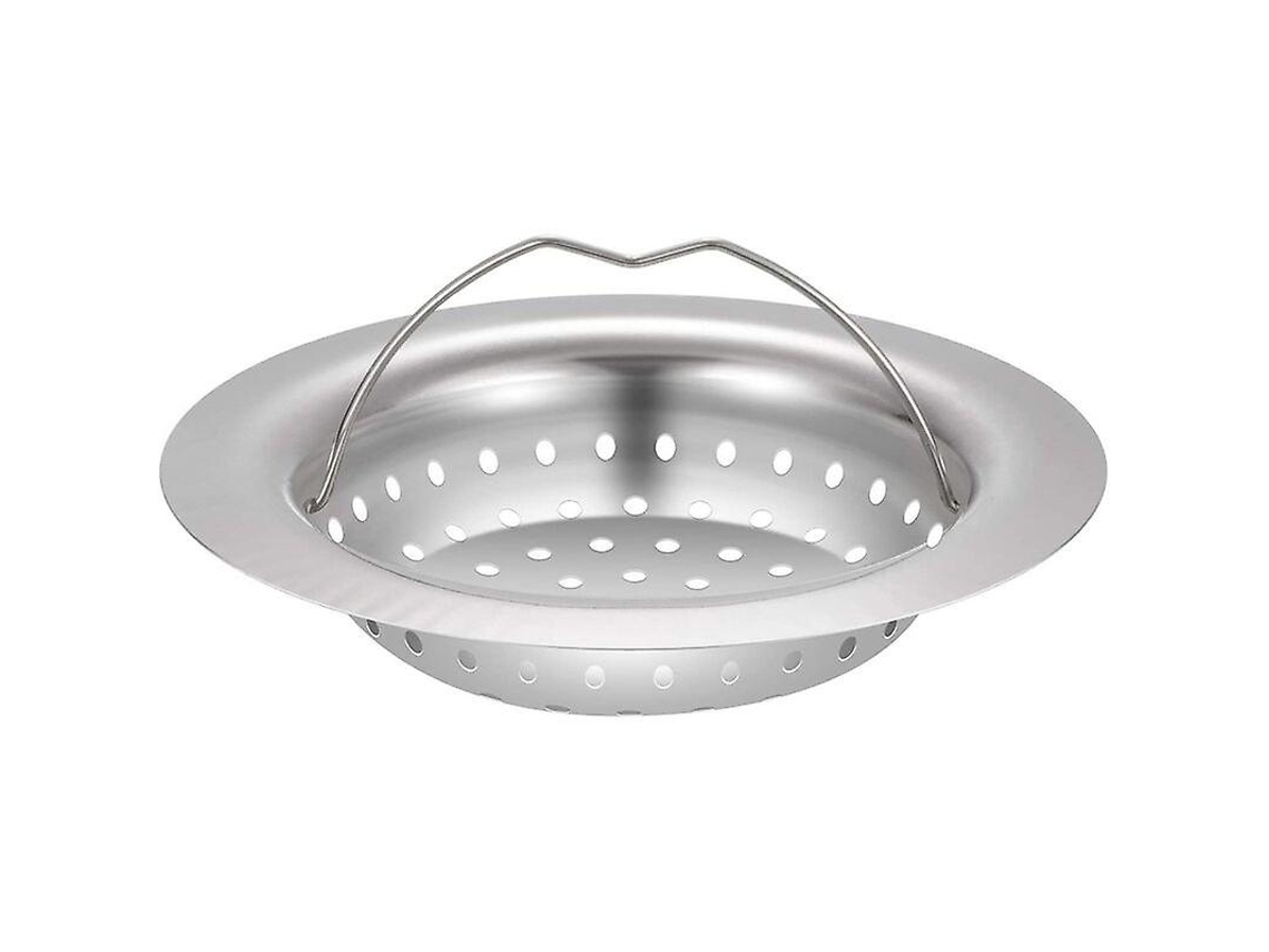 Colador de Inoxidable para Pia, Diâmetro Interno 7,5 Cm, Antiobstrução, Compacto e Compatível com a Maioria Das Pias de Cozinha