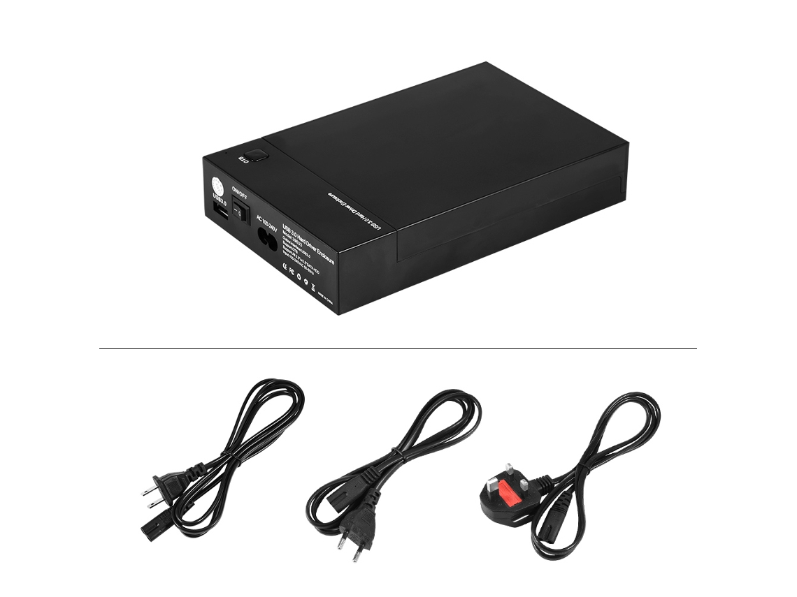 Enclosure De Disco Rígido Externo Usb 3.0 Para Discos Sata De 2,5 E 3,5 Polegadas Hdd Ssd Capa De Case