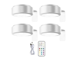 Luminária de parede BRILVIBERA Semi Fio com controle remoto e 13 LEDs RGB (não disponível)