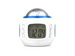 B607611 Despertador Projeção Música Céu Estrelado Estrela Calendário Termômetro Led Display Snooze Alarm YWEI