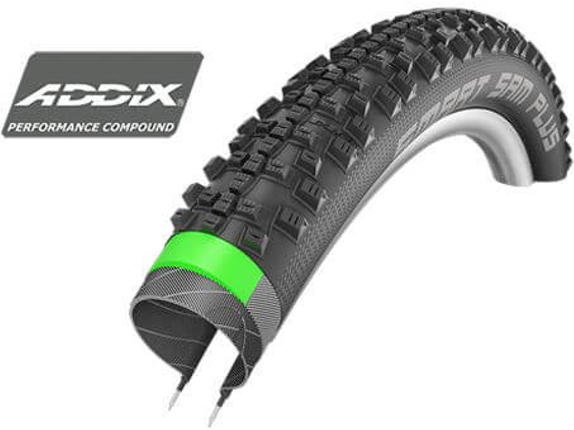 Pneu SCHWALBE Smart Sam Plus Hs476 Performance Dd eenguard Addix Rigida (28x1,75 cm - Preto)