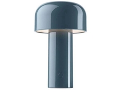 Lâmpada de mesa Cogumelo Nova Line recarregável LED 3w com 3 níveis de iluminação azul