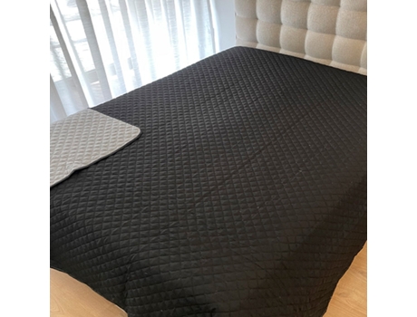 Edredão Bouty Dupla Face Preto-Cinza ONÍRICA 220x250 cm