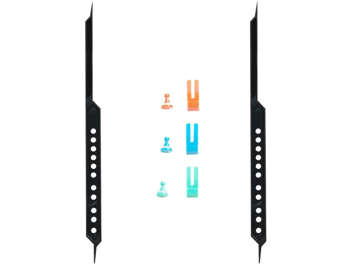 Conjunto multifuncional de esquadros de plástico para projetos de arte e pintura, com divisor proporcional ajustável.