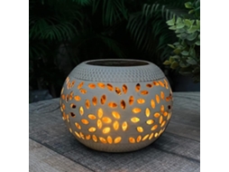 Luminária solar para mesa externa, chama oscilante e dançante AQUAFORGE