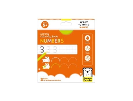Livro Long Coloring Books Ready To Write Numbers 5 Años De Desconocido (espanhol)