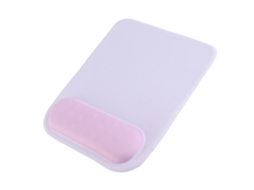 Mouse Pad Com Apoio Para Punho Silicone Fibra De Poliuretano Suave Amigável À Pele Azul Roxo Haze Para Escritório