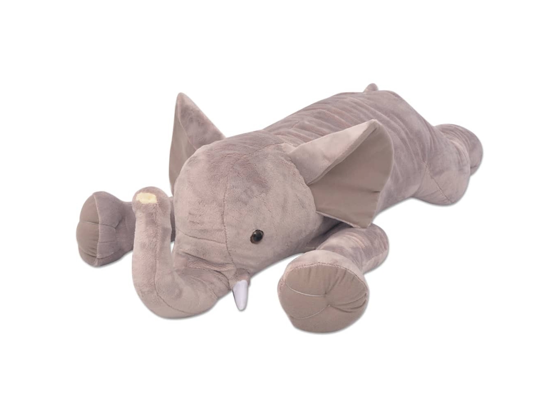 Vidaxl Elefante De Brincar Em Pelúcia Xxl 120 Cm