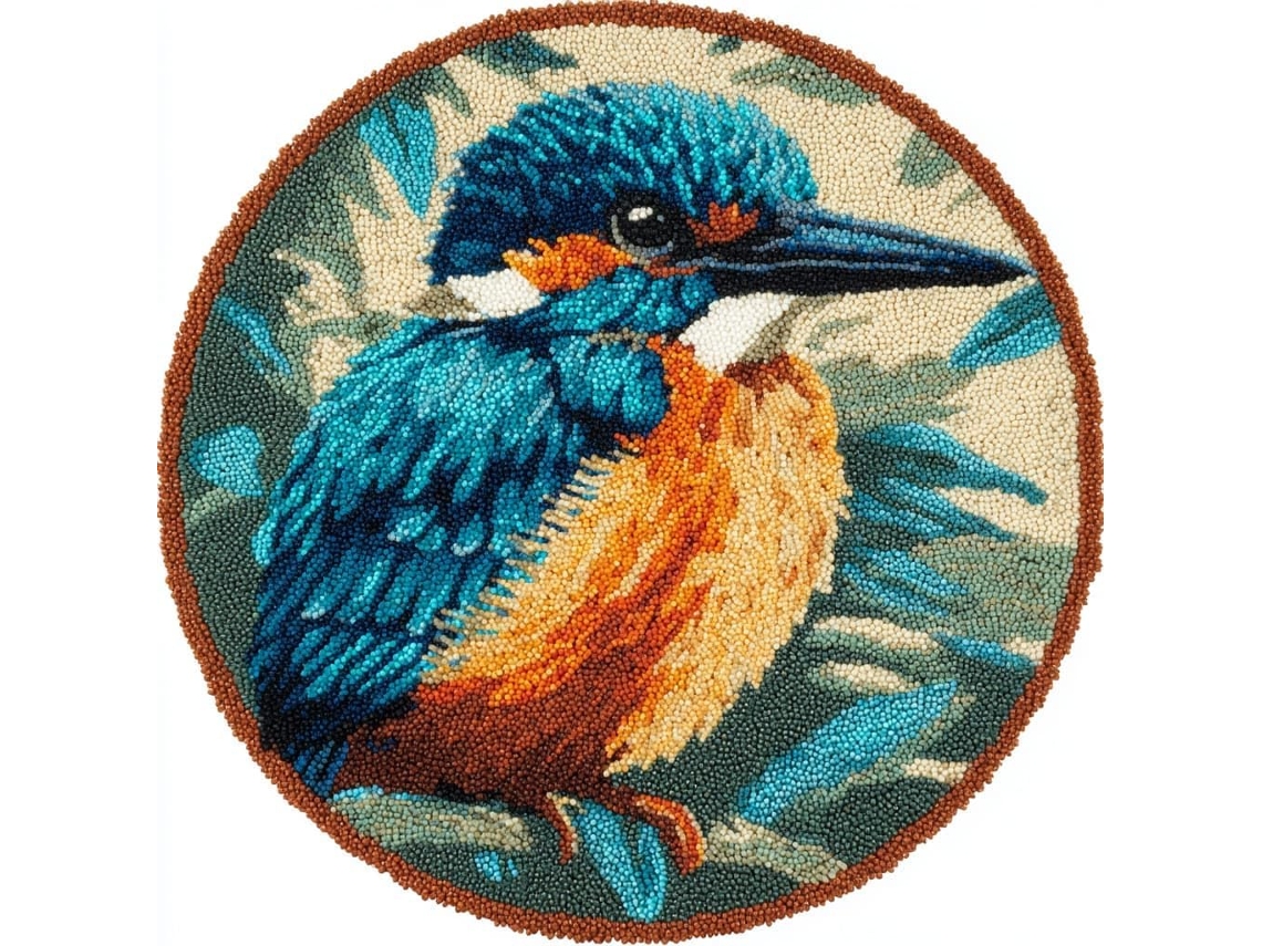 Kit De Crochê Com Ganchos, Tema Animais E Pássaros, Tapetes E Almofadas De Adulto, 50x 50cm